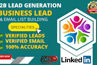 b2b lead generation targeted email list building linkedin web research