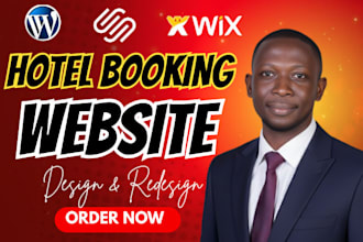 design hotel booking website, hotel website, vacation rental website, rental