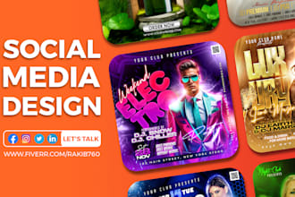 create attractive social media ad design, facebook ads, instagram ads