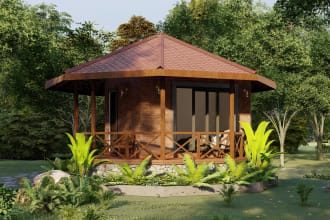 design cabana, tiny house, or outdoor living space