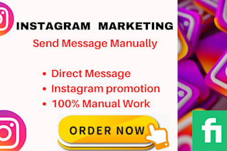 manually send message on instagram and instagram marketing