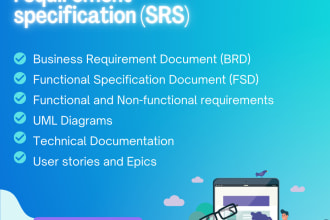 do srs, brd, epic, user stories and technical documentation