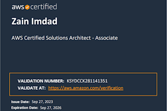 be your certified AWS cloud solutions architect