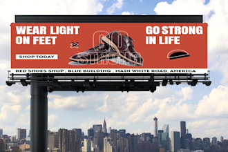 do professional attractive billboard and signboard design for you