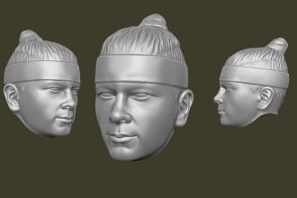 do 3d head printable model
