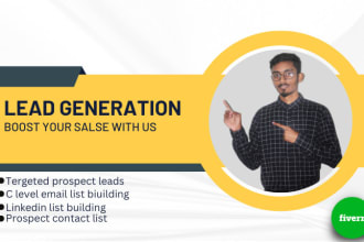 provide b2b lead generation and build prospect c level email list