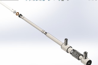 do a 3d model on solidworks and renders