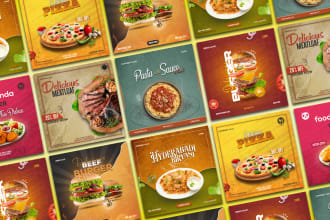 design food poster and food menu