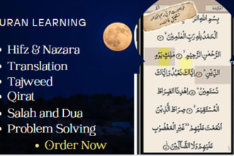 teach you quran with tajwid to all male, female and kids