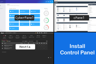 install cpanel, cyberpanel and hestia in your vps server