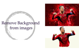 remove background resize crop photos