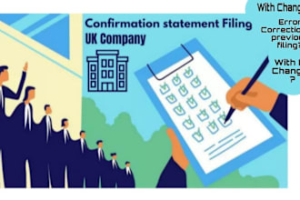 file UK company confirmation statement