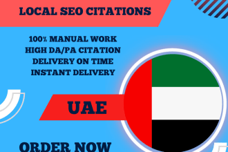 do live 350 uae local SEO citations and directory submission