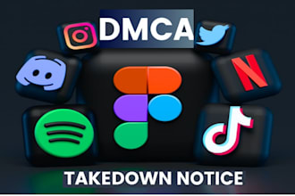 takedown report fb,tiktok,insta,reddit,twitter under dmca