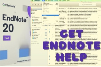 manage and update your refrences and citations in endnote library