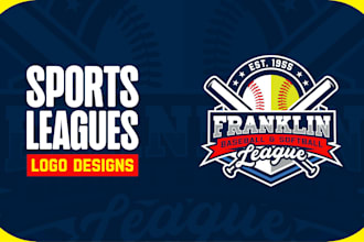 do a school league logo for baseball, basketball, football,hockey,events