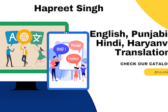 punjabi hindi haryanvi translator localization proofreader