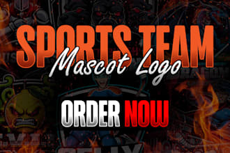 design basketball, football, baseball and hockey sports team logo