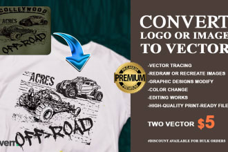 expert vector tracing convert logo images to vector files