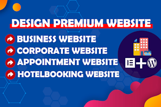 design professional business website or corporate website