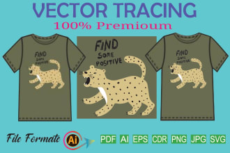 do vector tracing and color separation any image within 3 hours