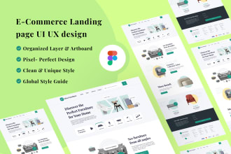 design ecommerce single product landing page UI UX design