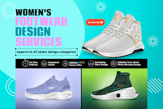 create techpack and render women shoe design for manufacture