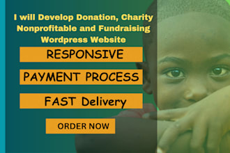 develop donation, charity, nonprofit in wordpress website