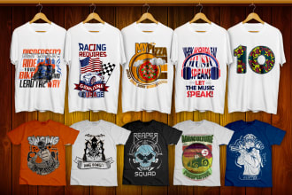 do custom t shirt designs with graphic illustration and typography