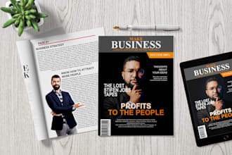 design professional magazine, covers and layouts