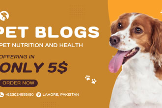 write SEO guest post dog articles and pet blog content