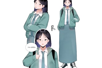 draw any oc and fanart in anime style