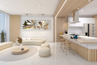 model and reder your project in 4k photorealistic images