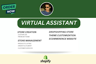 do store creation , custom shopify coding and manage store