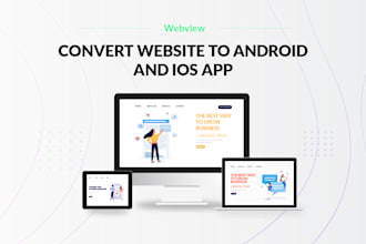 convert website to android and ios app using webview