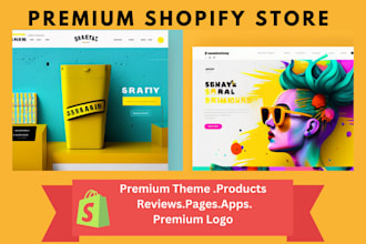 design branded shopify website, shopify dropshipping store