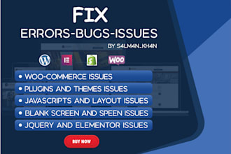 fix wordpress issues, errors and bugs