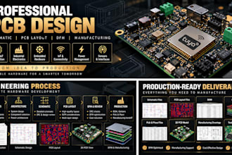 design professional pcb, schematic, layout and manufacturing files