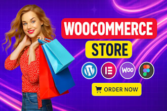 create a professional woocommerce or ecommerce website with wordpress
