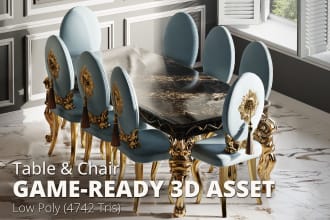 do game ready 3d model of furniture