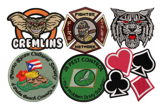 patch digitizing, convert to dst, pes, jef, vp3 in 1hr