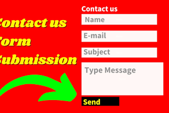 do email marketing sending message through contact us forms