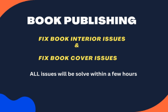 format, resize, modify, edit, fix rejected book covers and interior for KDP