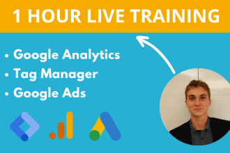 do a 1 hour training on tag manager, ga4 and google ads