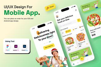 design professional ios, android app UI UX design in figma