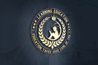 do modern school college education logo design