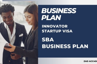 craft a business plan for an innovator visa and startup visa