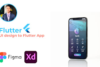 convert figma UI to a flutter app