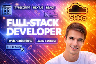 build saas business as a full stack saas developer web app