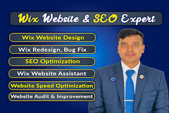 wix website design, redesign, bug fix and SEO optimization